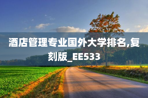 酒店管理专业国外大学排名,复刻版_EE533