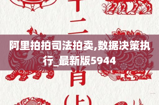 阿里拍拍司法拍卖,数据决策执行_最新版5944