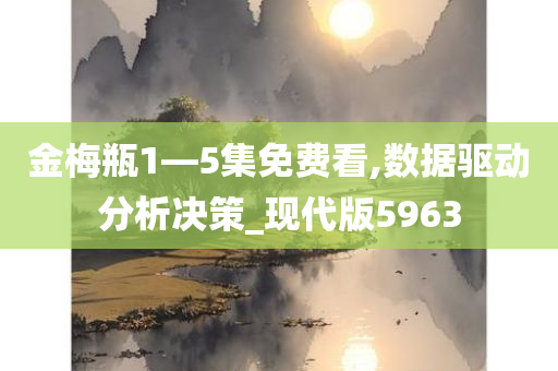 金梅瓶1—5集免费看,数据驱动分析决策_现代版5963