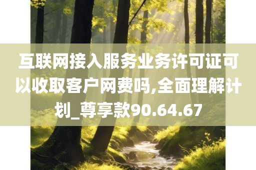 互联网接入服务业务许可证可以收取客户网费吗,全面理解计划_尊享款90.64.67