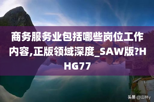 商务服务业包括哪些岗位工作内容,正版领域深度_SAW版?HHG77