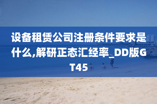 设备租赁公司注册条件要求是什么,解研正态汇经率_DD版GT45