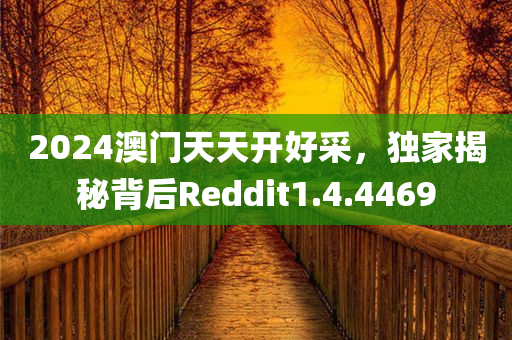 2024澳门天天开好采，独家揭秘背后Reddit1.4.4469