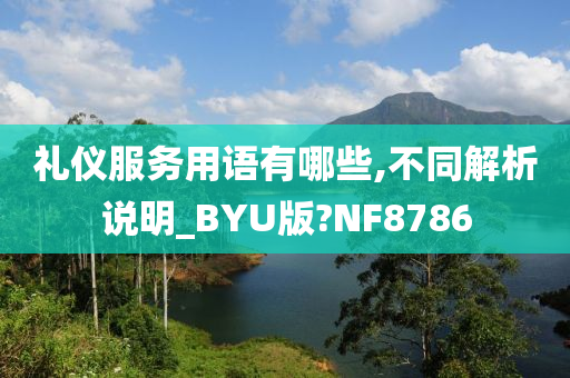 礼仪服务用语有哪些,不同解析说明_BYU版?NF8786