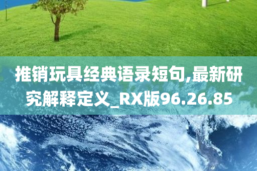 推销玩具经典语录短句,最新研究解释定义_RX版96.26.85