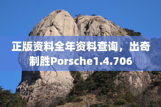 正版资料全年资料查询，出奇制胜Porsche1.4.706