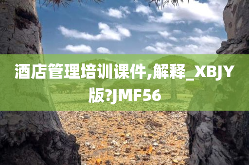 酒店管理培训课件,解释_XBJY版?JMF56