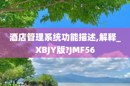 酒店管理系统功能描述,解释_XBJY版?JMF56