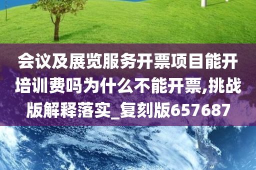 会议及展览服务开票项目能开培训费吗为什么不能开票,挑战版解释落实_复刻版657687