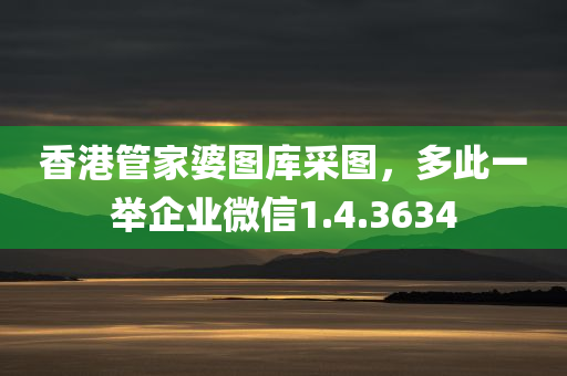 香港管家婆图库采图，多此一举企业微信1.4.3634