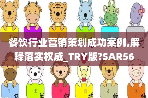 餐饮行业营销策划成功案例,解释落实权威_TRY版?SAR56