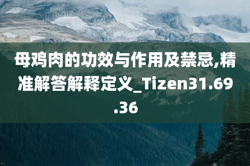 母鸡肉的功效与作用及禁忌,精准解答解释定义_Tizen31.69.36