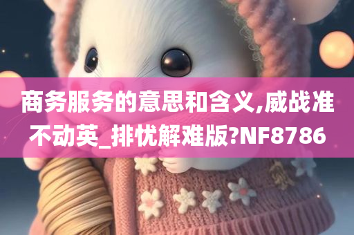 商务服务的意思和含义,威战准不动英_排忧解难版?NF8786