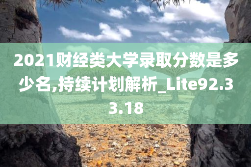 2021财经类大学录取分数是多少名,持续计划解析_Lite92.33.18