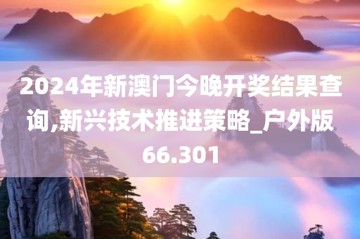 2024年新澳门今晚开奖结果查询,新兴技术推进策略_户外版66.301