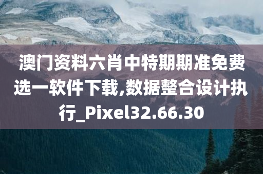 澳门资料六肖中特期期准免费选一软件下载,数据整合设计执行_Pixel32.66.30