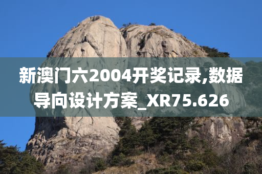 新澳门六2004开奖记录,数据导向设计方案_XR75.626