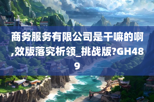 商务服务有限公司是干嘛的啊,效版落究析领_挑战版?GH489