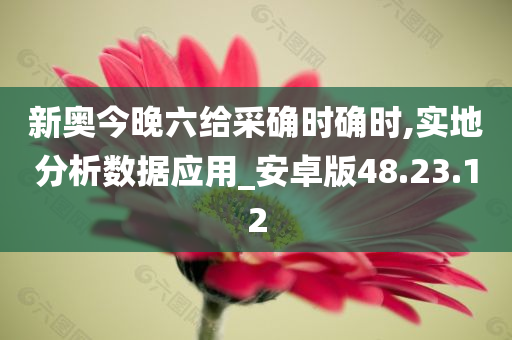 新奥今晚六给采确时确时,实地分析数据应用_安卓版48.23.12