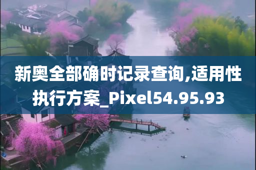 新奥全部确时记录查询,适用性执行方案_Pixel54.95.93