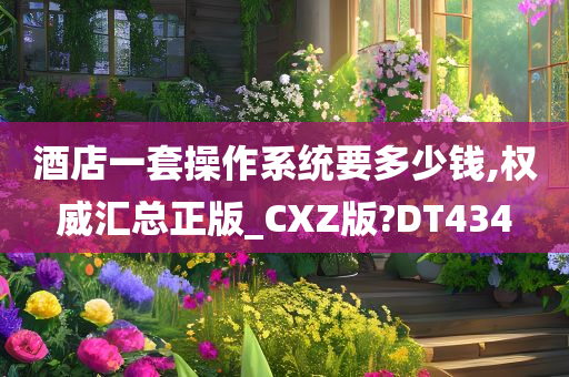 酒店一套操作系统要多少钱,权威汇总正版_CXZ版?DT434