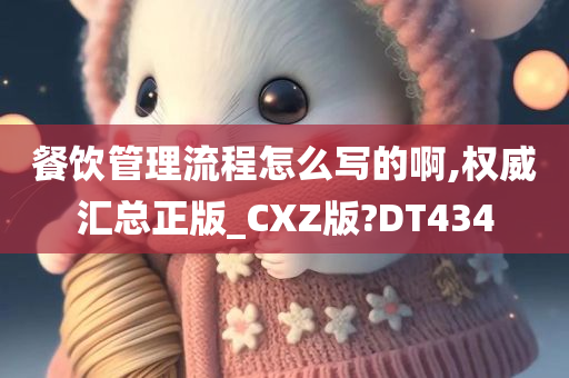 餐饮管理流程怎么写的啊,权威汇总正版_CXZ版?DT434