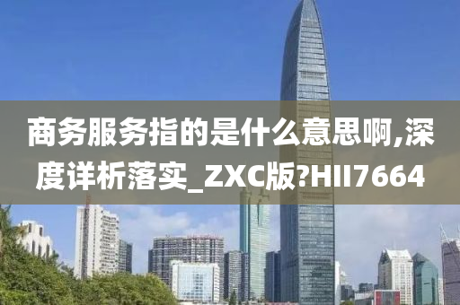 商务服务指的是什么意思啊,深度详析落实_ZXC版?HII7664