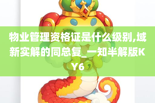 物业管理资格证是什么级别,域新实解的同总复_一知半解版KY6