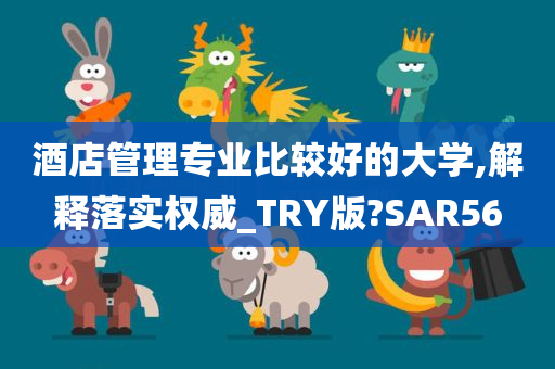 酒店管理专业比较好的大学,解释落实权威_TRY版?SAR56