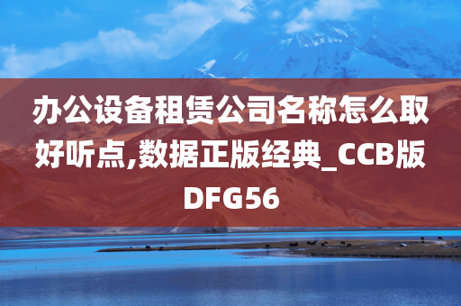 办公设备租赁公司名称怎么取好听点,数据正版经典_CCB版DFG56