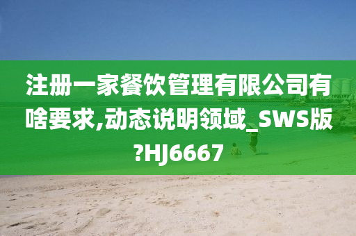 注册一家餐饮管理有限公司有啥要求,动态说明领域_SWS版?HJ6667