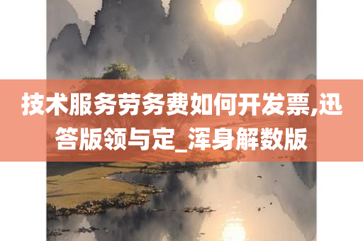 技术服务劳务费如何开发票,迅答版领与定_浑身解数版