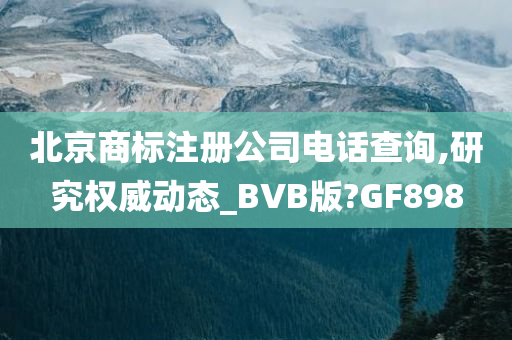 北京商标注册公司电话查询,研究权威动态_BVB版?GF898