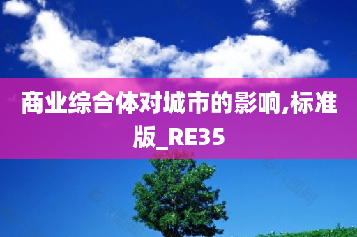 商业综合体对城市的影响,标准版_RE35