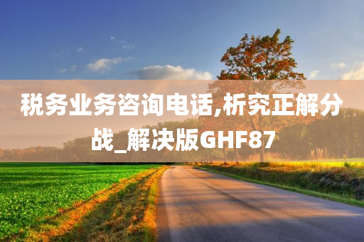 税务业务咨询电话,析究正解分战_解决版GHF87