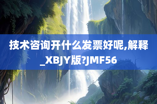 技术咨询开什么发票好呢,解释_XBJY版?JMF56