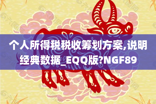 个人所得税税收筹划方案,说明经典数据_EQQ版?NGF89