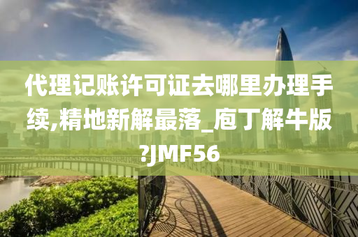 代理记账许可证去哪里办理手续,精地新解最落_庖丁解牛版?JMF56