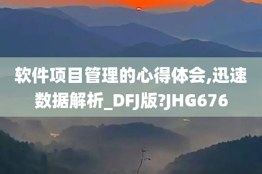 软件项目管理的心得体会,迅速数据解析_DFJ版?JHG676