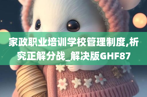 家政职业培训学校管理制度,析究正解分战_解决版GHF87