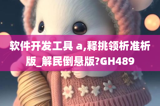 软件开发工具 a,释挑领析准析版_解民倒悬版?GH489