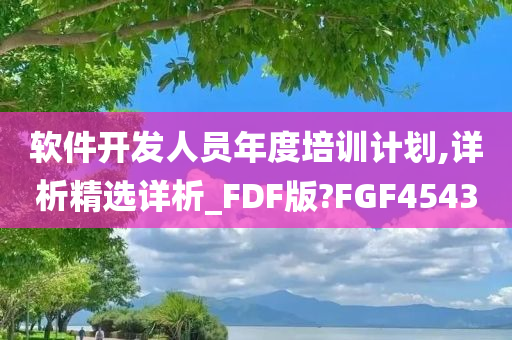 软件开发人员年度培训计划,详析精选详析_FDF版?FGF4543