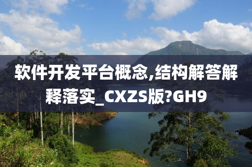 软件开发平台概念,结构解答解释落实_CXZS版?GH9