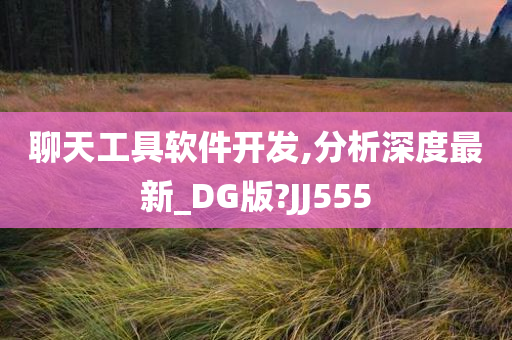 聊天工具软件开发,分析深度最新_DG版?JJ555