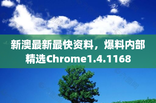 新澳最新最快资料，爆料内部精选Chrome1.4.1168