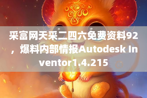 采富网天采二四六免费资料92，爆料内部情报Autodesk Inventor1.4.215