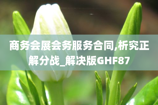 商务会展会务服务合同,析究正解分战_解决版GHF87