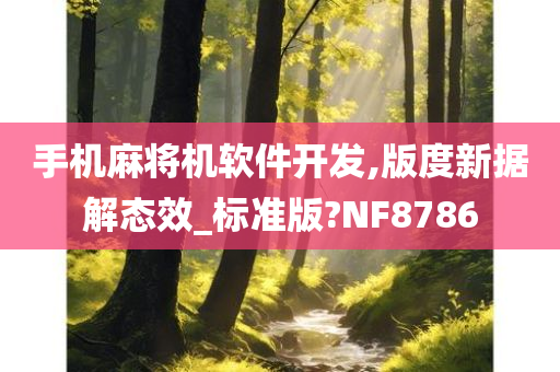 手机麻将机软件开发,版度新据解态效_标准版?NF8786