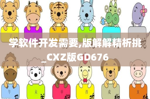 学软件开发需要,版解解精析挑_CXZ版GD676