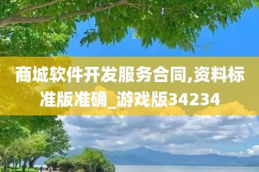 商城软件开发服务合同,资料标准版准确_游戏版34234